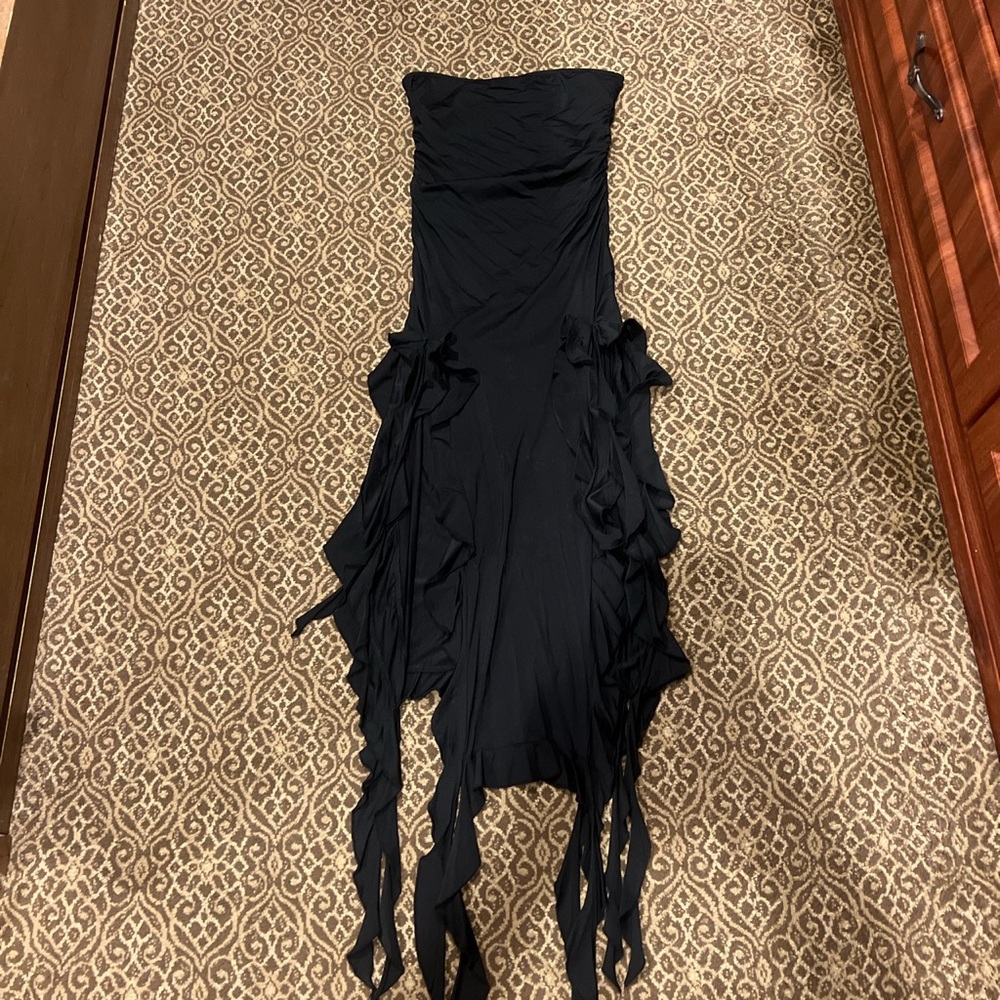 Lioness Women Black strapless dress- Size S